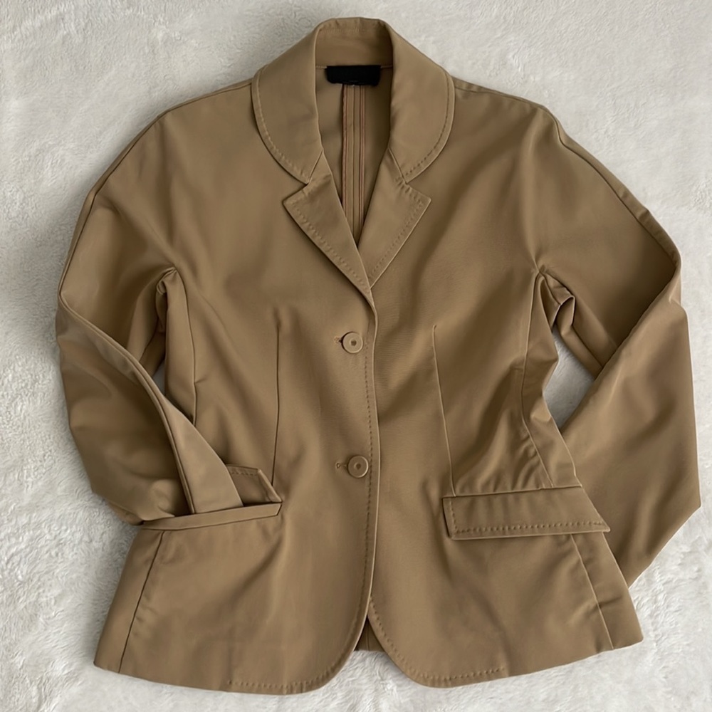 Prada Double Button Front Blazer Jacket Tan Women… - image 8